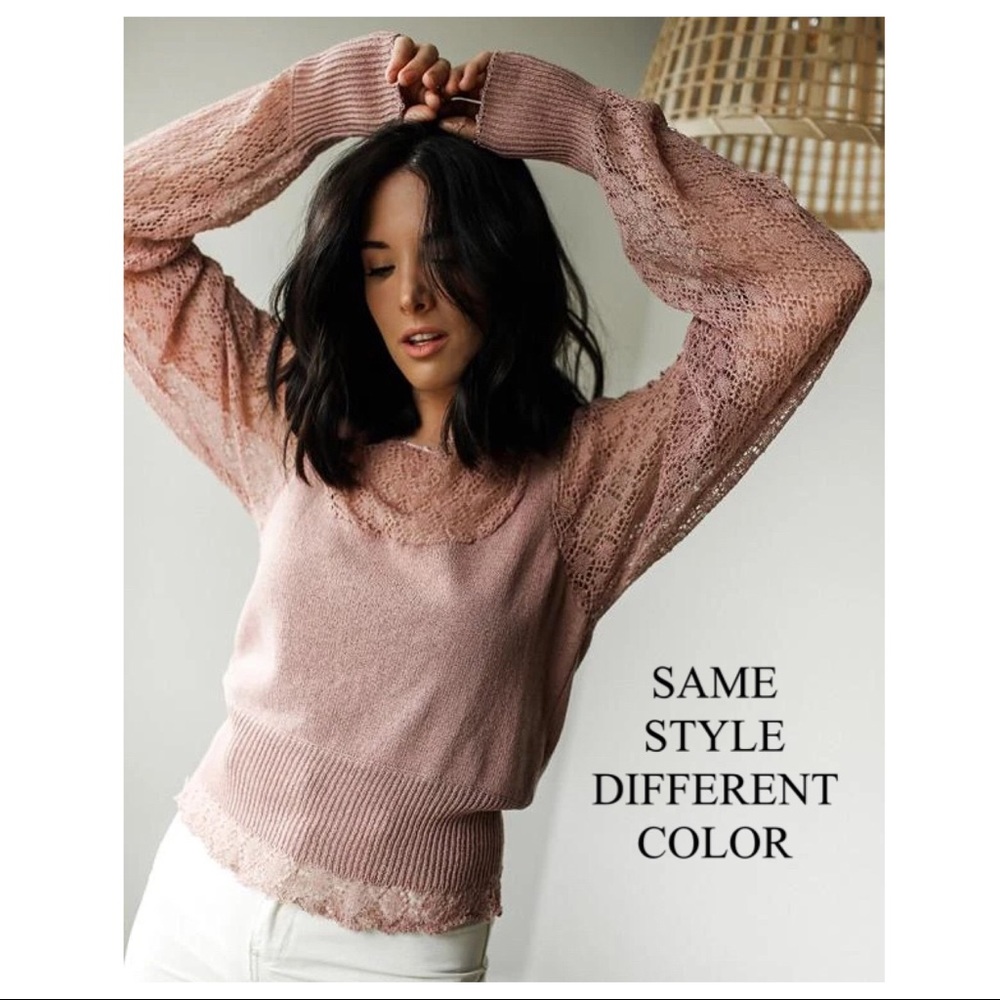 FREE PEOPLE BOHO PULLOVER LUXE KNIT SWEATER A3C - Picture 8 of 16